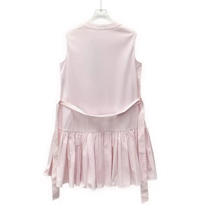 Dior Dior Pink Cotton Mini Dress for Women 0089 Size S / US 4 / IT 40 - 2 Thumbnail