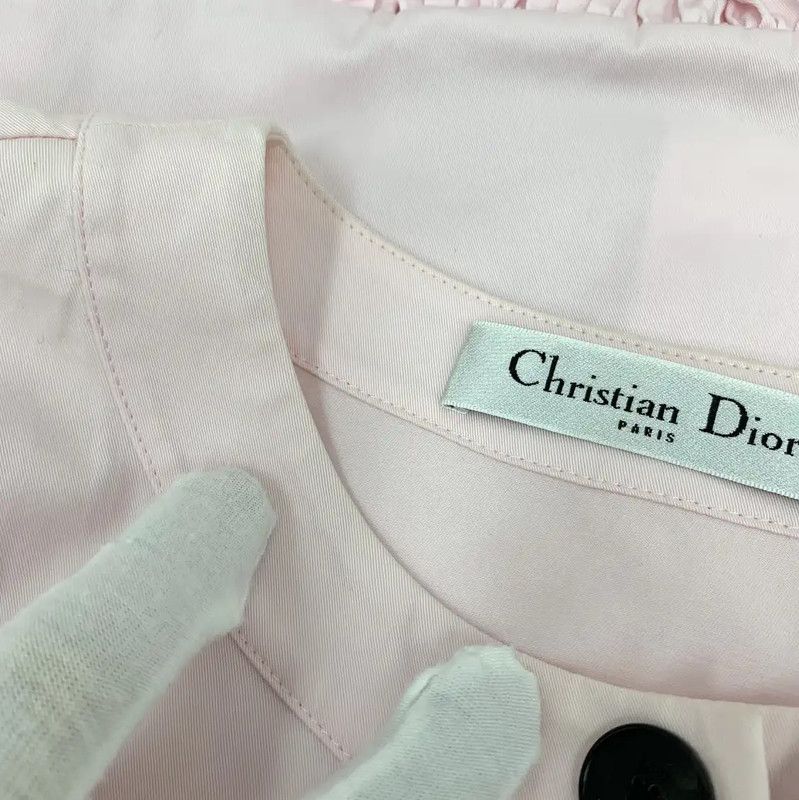 Dior Dior Pink Cotton Mini Dress for Women 0089 Size S / US 4 / IT 40 - 8 Thumbnail