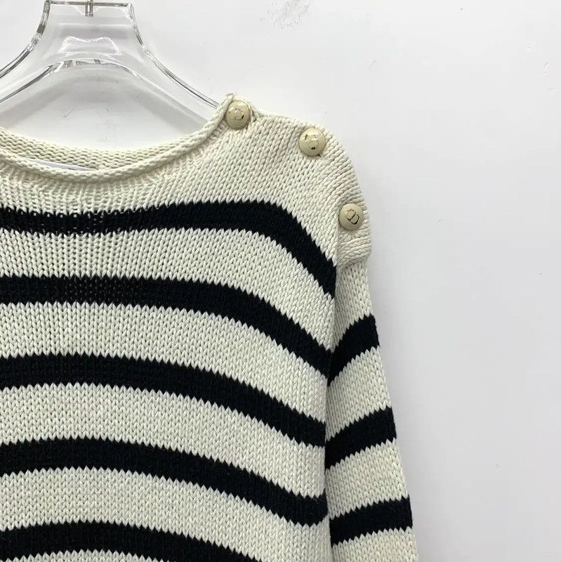 Dior Dior Striped Cotton Pullover Sweater 0089 Size M / US 6-8 / IT 42-44 - 3 Thumbnail