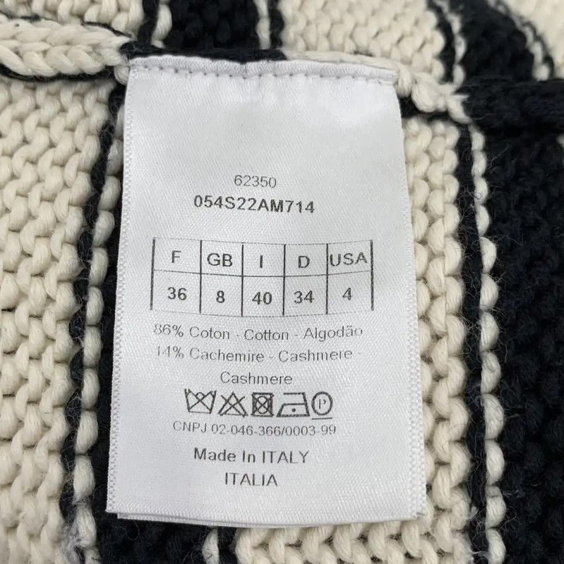 Dior Dior Striped Cotton Women's Sweater 0089 Size XS / US 0-2 / IT 36-38 - 7 Thumbnail