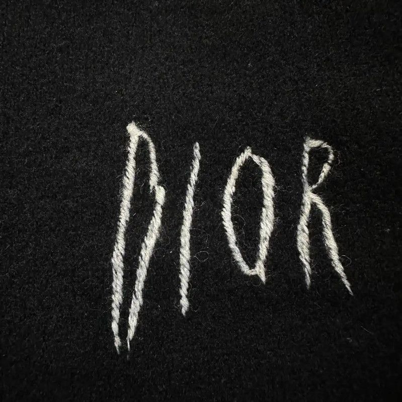 Dior Dior Black Wool Blend Short Sleeve Sweater 0089 Size L / US 10 / IT 46 - 2 Thumbnail