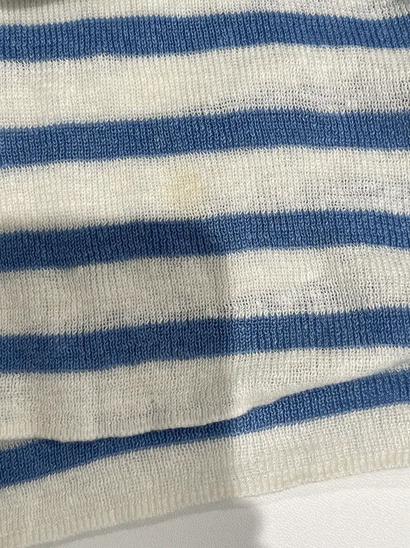 Dior Dior Striped Blue Silk Long Sleeve Top 0089 Size ONE SIZE - 7 Thumbnail