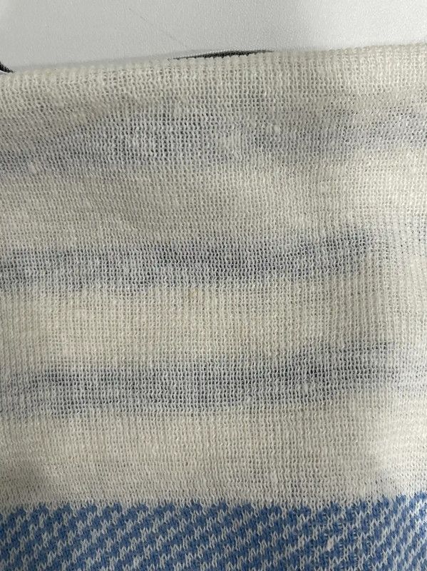 Dior Dior Striped Blue Silk Long Sleeve Top 0089 Size ONE SIZE - 6 Thumbnail