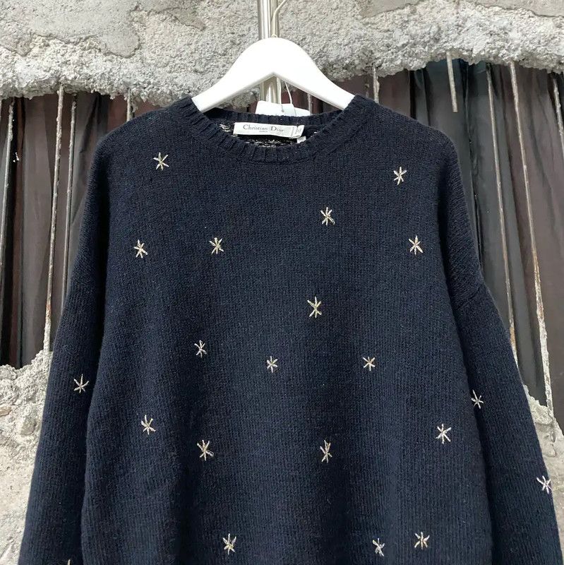 Dior Dior Blue Long Sleeve Sweater for Women 0089 Size ONE SIZE - 3 Thumbnail