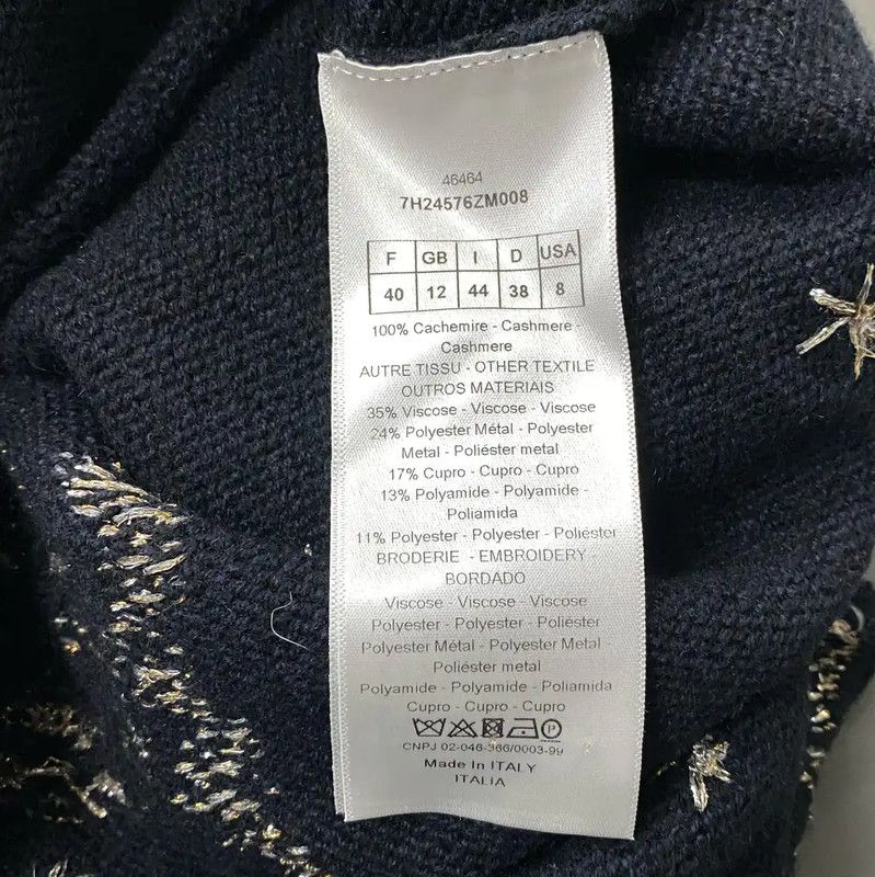 Dior Dior Blue Long Sleeve Sweater for Women 0089 Size ONE SIZE - 7 Thumbnail