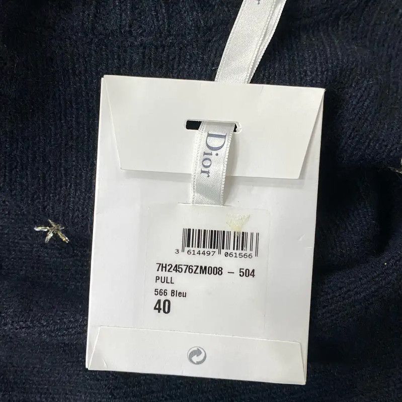 Dior Dior Blue Long Sleeve Sweater for Women 0089 Size ONE SIZE - 8 Thumbnail