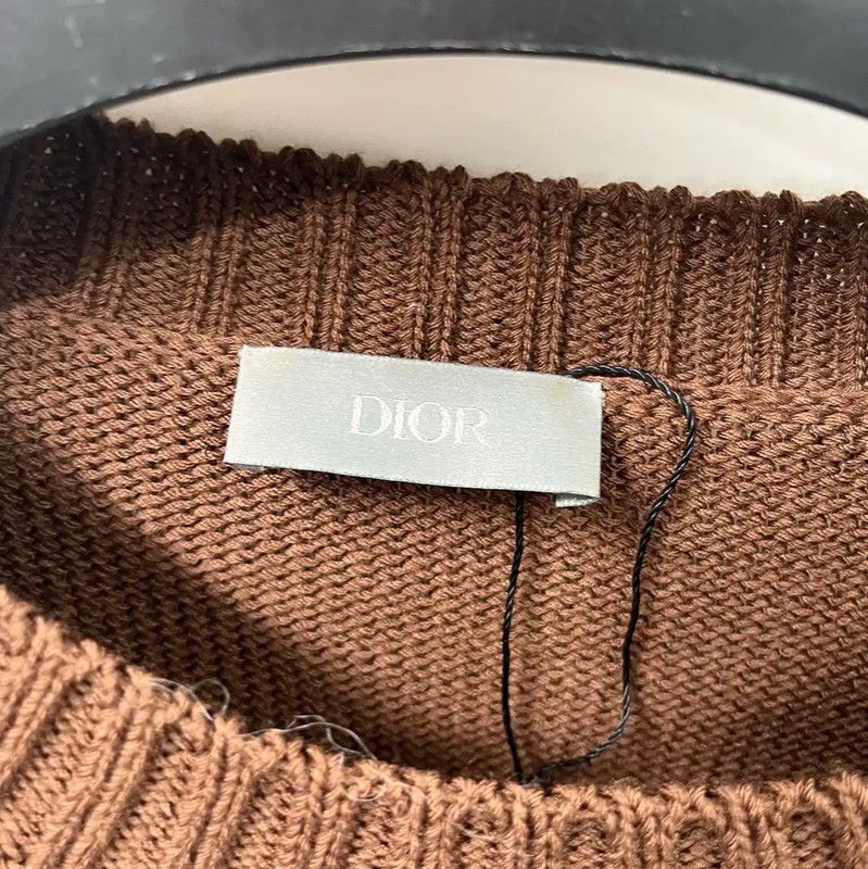 Dior Dior Khaki Cotton Pullover Sweater 0089 Size M / US 6-8 / IT 42-44 - 2 Thumbnail