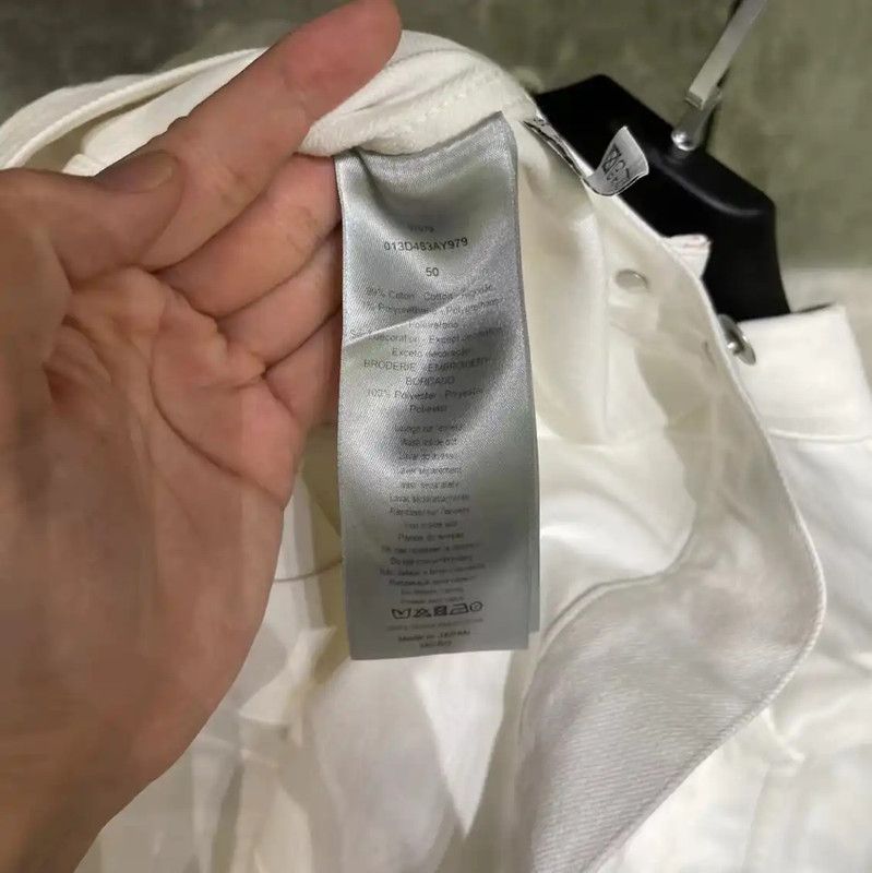 Dior Dior White Cotton Women's Jacket 0089 Size L / US 10 / IT 46 - 3 Thumbnail