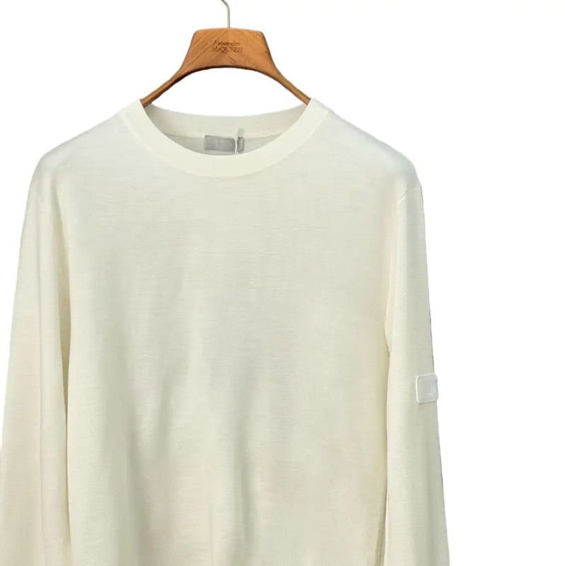 Dior Dior White Wool Long Sleeve Sweater 0089 Size L / US 10 / IT 46 - 3 Thumbnail