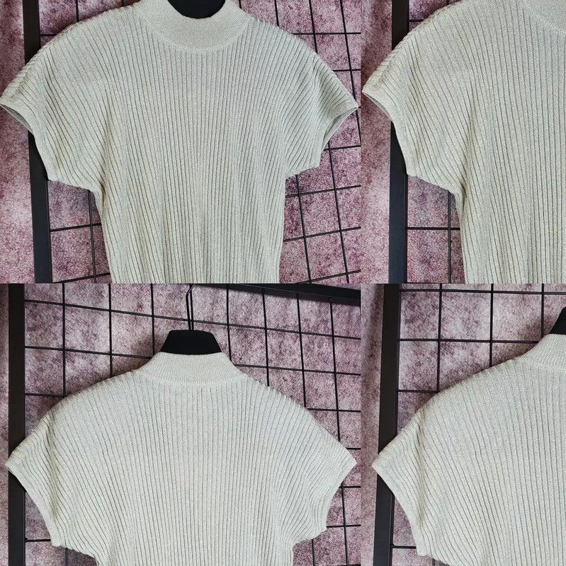Dior Dior Summer Silvery Short Sleeve Top 0089 Size M / US 6-8 / IT 42-44 - 4 Thumbnail