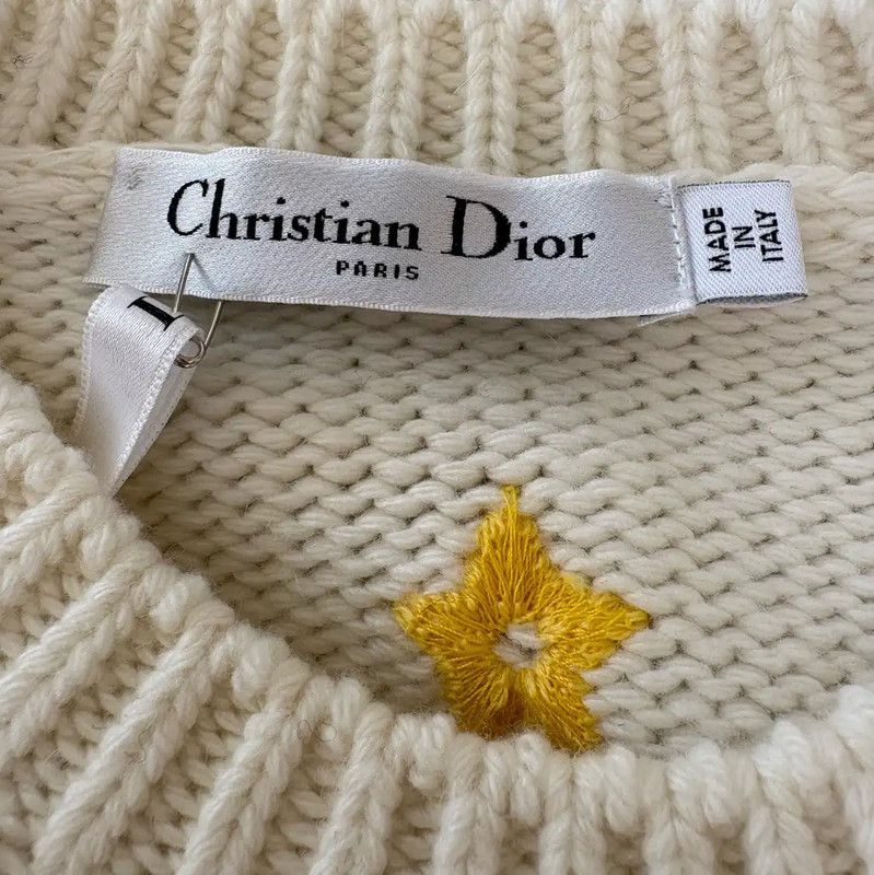 Dior Dior Summer Cream Wool Short Sleeve Tee 0089 Size M / US 6-8 / IT 42-44 - 7 Thumbnail