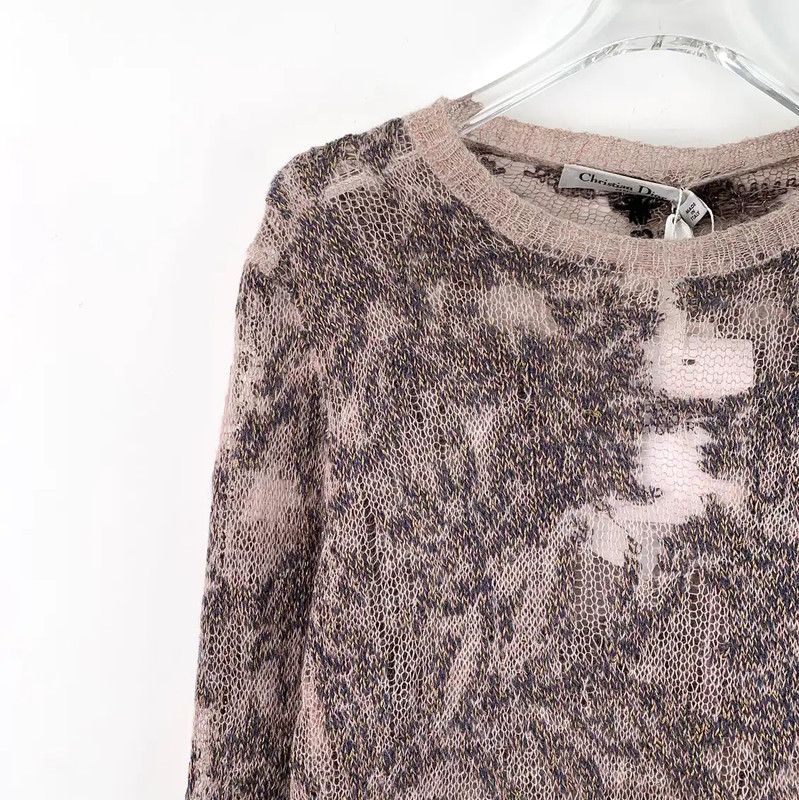 Dior Dior Light Pink Cashmere Pullover Sweater 0089 Size XS / US 0-2 / IT 36-38 - 3 Thumbnail