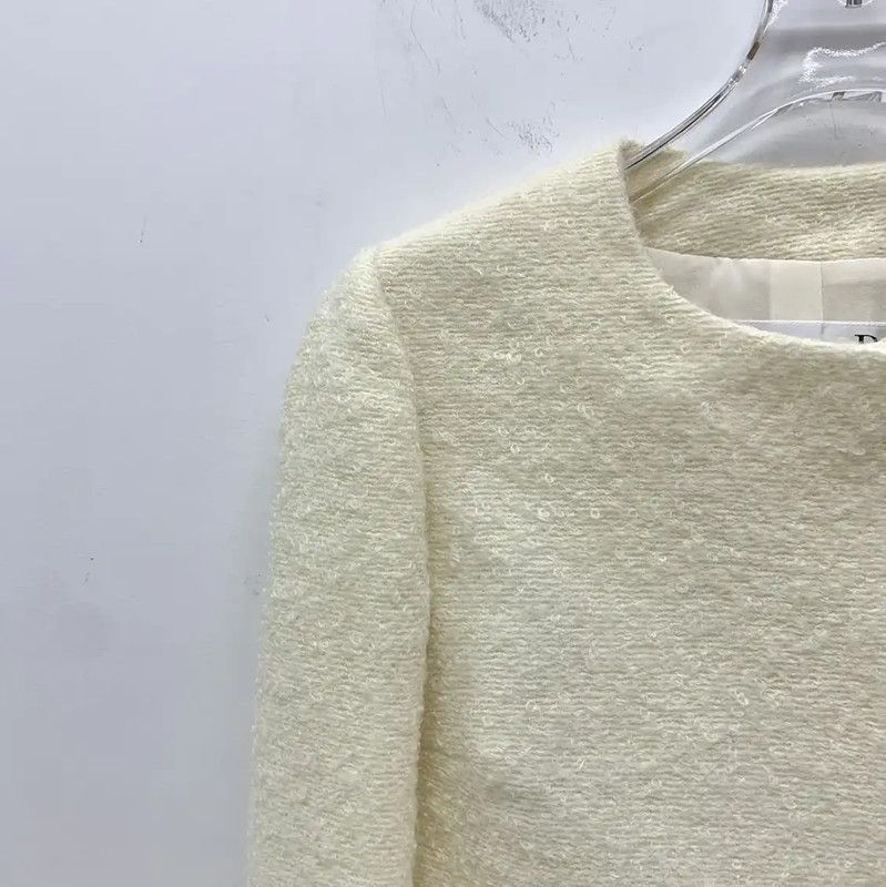 Dior Dior Beige Mohair Women’s Jacket 0089 Size ONE SIZE - 3 Thumbnail