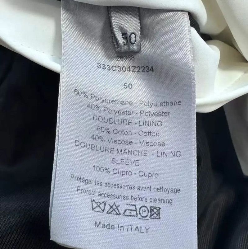 Dior Dior Off-White Cotton Women's Trench Coat 0089 Size L / US 10 / IT 46 - 9 Thumbnail