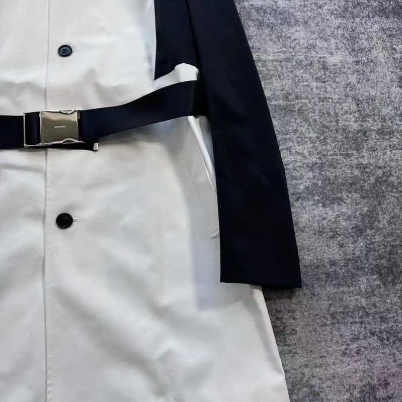 Dior Dior Off-White Cotton Women's Trench Coat 0089 Size L / US 10 / IT 46 - 6 Thumbnail