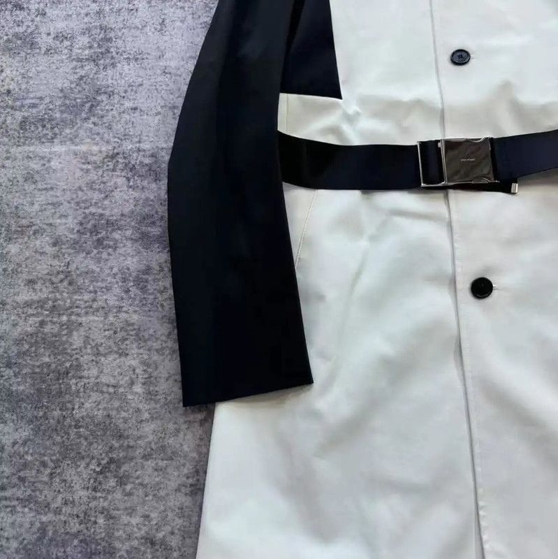 Dior Dior Off-White Cotton Women's Trench Coat 0089 Size L / US 10 / IT 46 - 5 Thumbnail