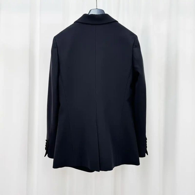 Dior Dior Black Silk Blend Jacket for Women 0089 Size S / US 4 / IT 40 - 2 Thumbnail