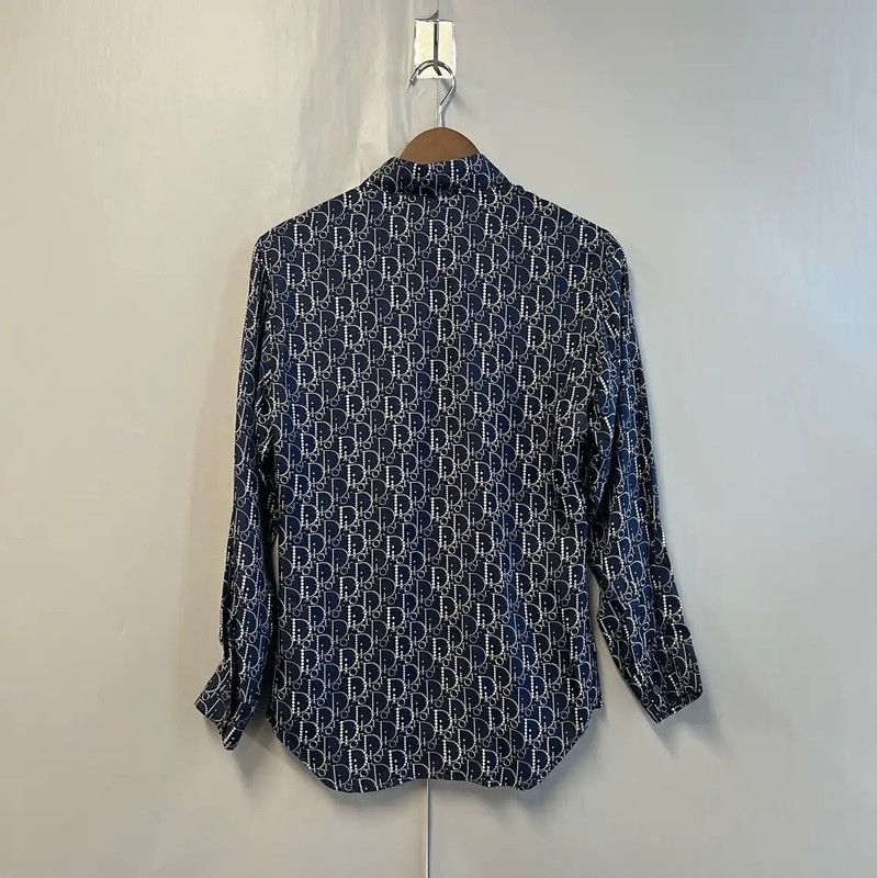 Dior Dior Navy Cotton Women's Shirt 0089 Size M / US 6-8 / IT 42-44 - 2 Thumbnail