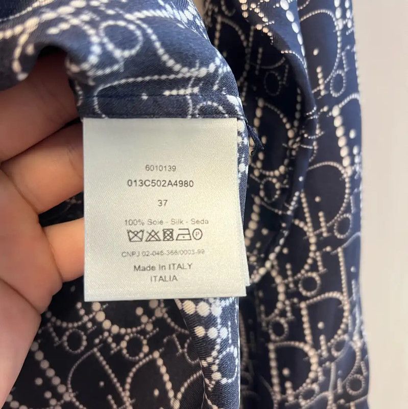 Dior Dior Navy Cotton Women's Shirt 0089 Size M / US 6-8 / IT 42-44 - 5 Thumbnail