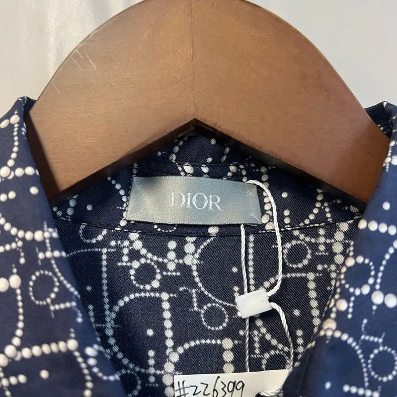 Dior Dior Navy Cotton Women's Shirt 0089 Size M / US 6-8 / IT 42-44 - 4 Thumbnail