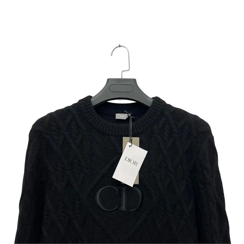 Dior Dior Black Knit Sweater for Women 0089 Size XS / US 0-2 / IT 36-38 - 2 Thumbnail