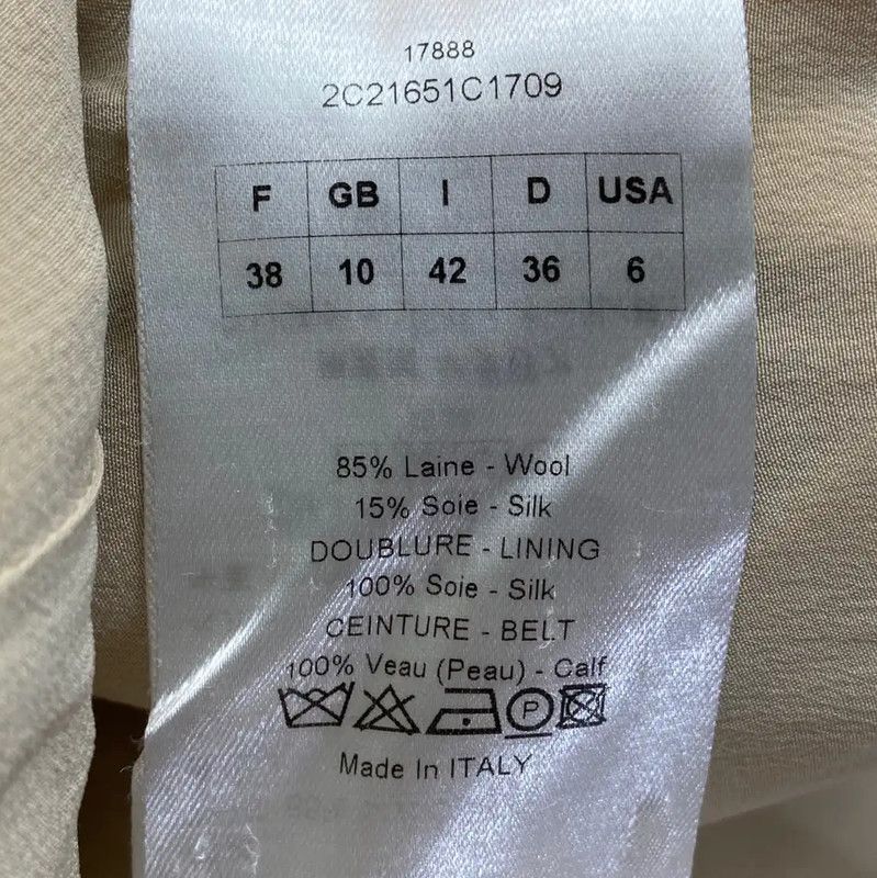 Dior Dior Beige Wool Women's Dress 0089 Size M / US 6-8 / IT 42-44 - 5 Thumbnail