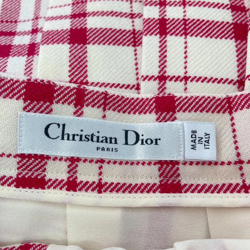 Dior Dior Pink Wool Pleated Skirt 0089 Size 23" - 4 Thumbnail