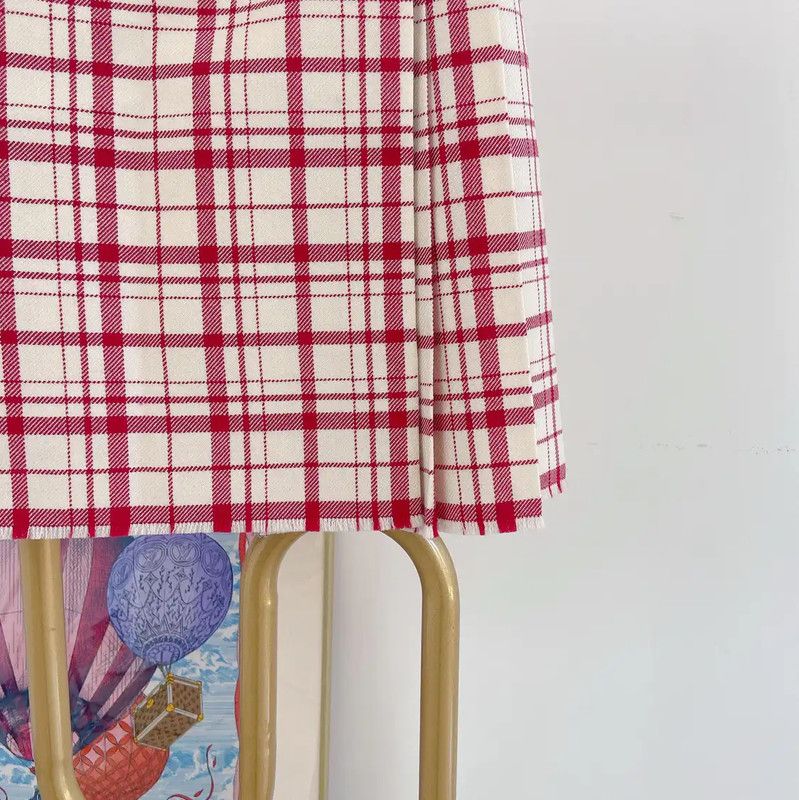 Dior Dior Pink Wool Pleated Skirt 0089 Size 23" - 8 Thumbnail