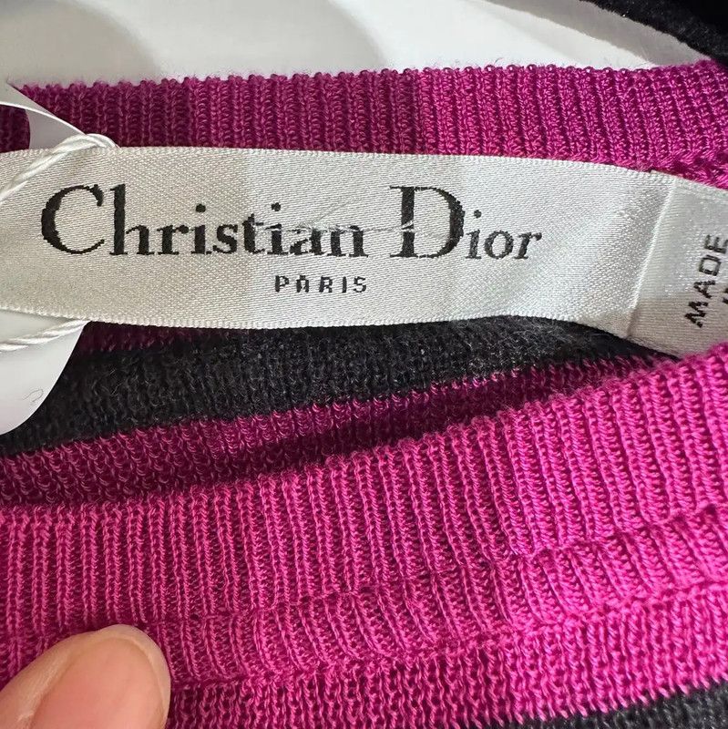 Dior Dior Striped Knit Sweater for Women 0089 Size S / US 4 / IT 40 - 3 Thumbnail