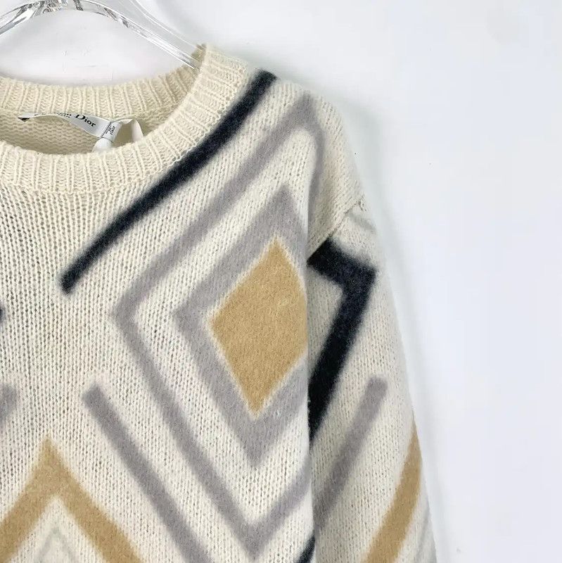 Dior Dior Color-Blocked Cashmere Sweater for Women 0089 Size XXS / US 00 / IT 34 - 3 Thumbnail