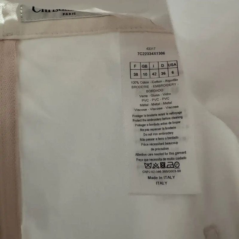 Dior Dior Light Pink Denim Skirt for Women 0089 Size 23" - 5 Thumbnail