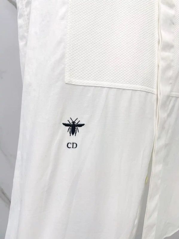 Dior Dior Women's Cotton White Sleeveless Top 0089 Size M / US 6-8 / IT 42-44 - 4 Thumbnail