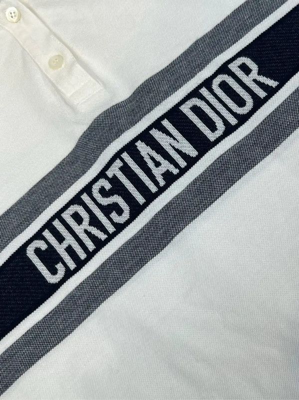 Dior White Cotton Polo Dress for Women 0089