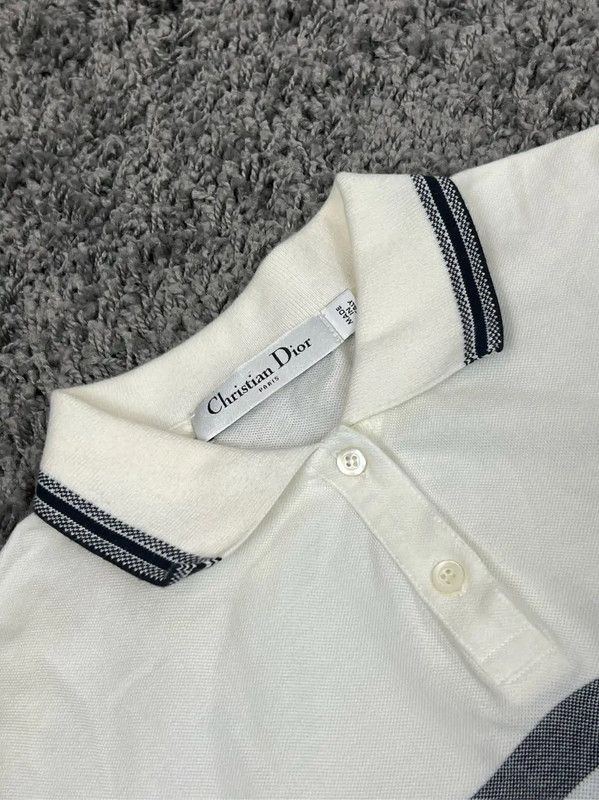 Dior White Cotton Polo Dress for Women 0089