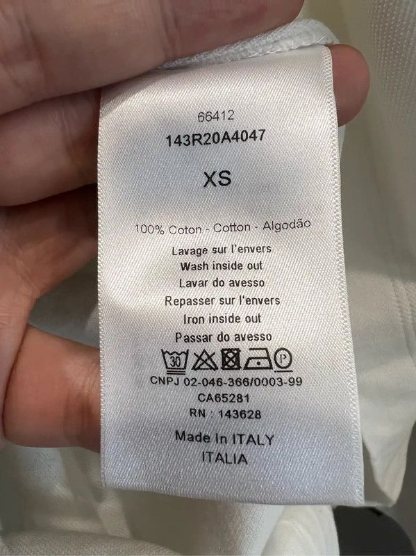 Dior White Cotton Polo Dress for Women 0089