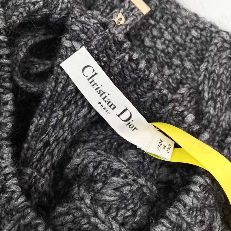 Dior Dior Gray Cashmere Knitted Sleeveless Sweater 0089 Size ONE SIZE - 4 Thumbnail