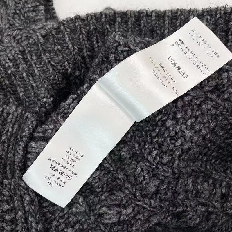 Dior Dior Gray Cashmere Knitted Sleeveless Sweater 0089 Size ONE SIZE - 5 Thumbnail