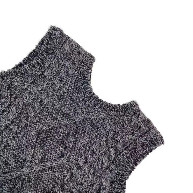 Dior Dior Gray Cashmere Knitted Sleeveless Sweater 0089 Size ONE SIZE - 3 Thumbnail