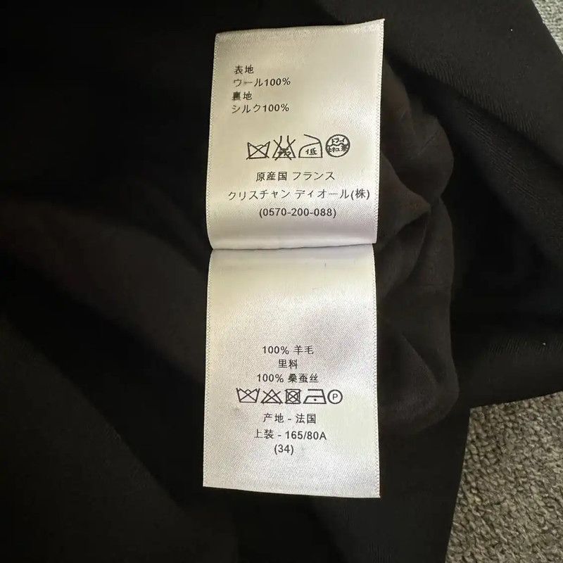 Dior Dior Black Wool Women's Jacket 0089 Size XS / US 0-2 / IT 36-38 - 7 Thumbnail