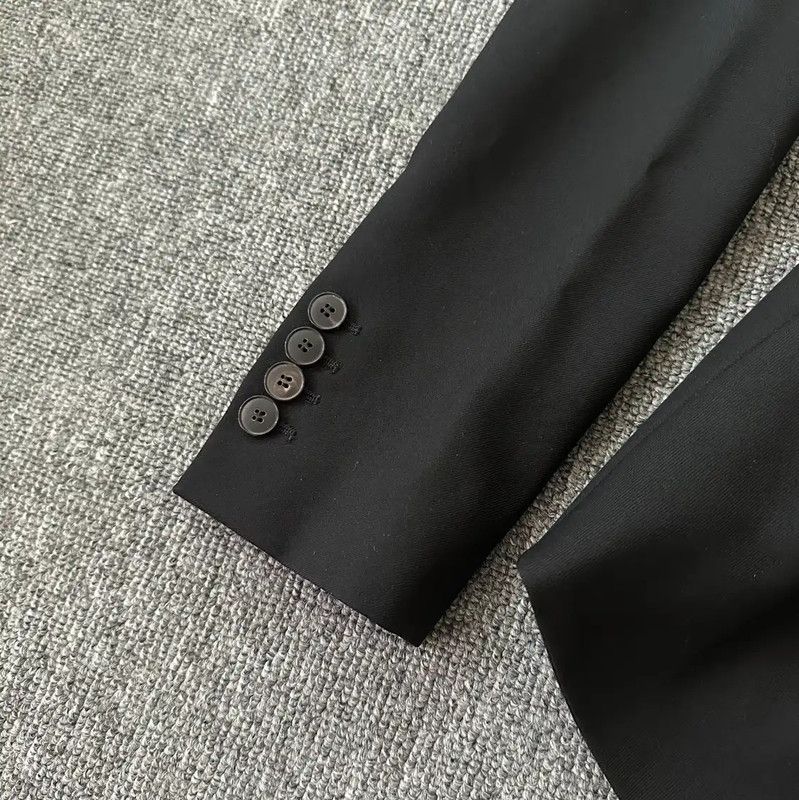 Dior Dior Black Wool Women's Jacket 0089 Size XS / US 0-2 / IT 36-38 - 3 Thumbnail