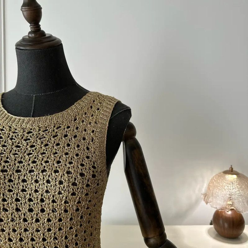 Dior Dior Gold Knitted Women's Sweater 0089 Size M / US 6-8 / IT 42-44 - 4 Thumbnail