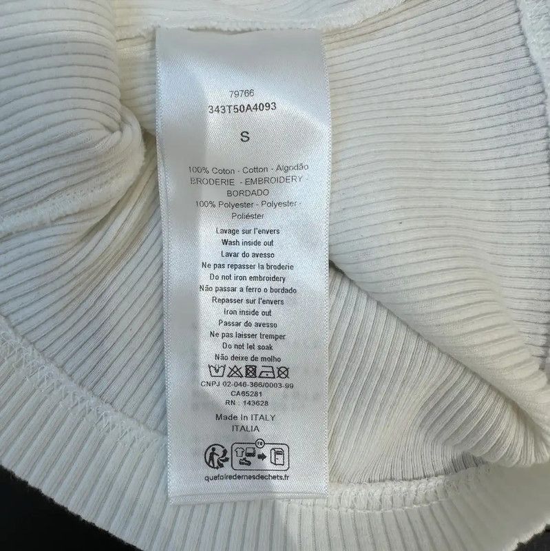 Dior Dior White Women's Graphic Tank Top 0089 Size S / US 4 / IT 40 - 5 Thumbnail