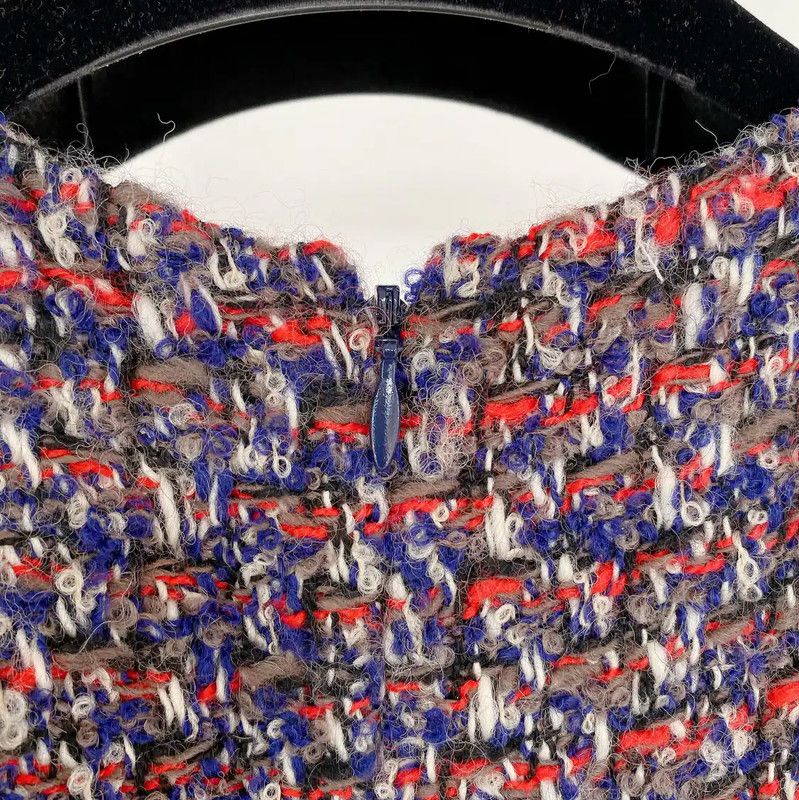 Dior Dior Multi-Color Wool Long Sleeve Dress 0089 Size S / US 4 / IT 40 - 5 Thumbnail