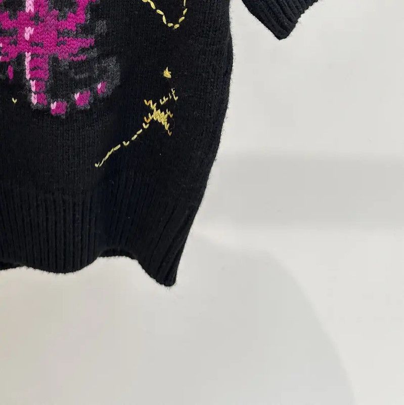 Dior Dior Short Sleeve Black Wool Sweater 0089 Size M / US 6-8 / IT 42-44 - 4 Thumbnail