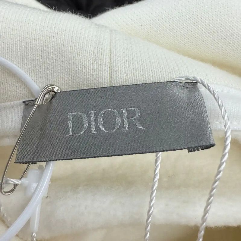 Dior Dior White Cotton Women's Hoodie L Size 0089 Size L / US 10 / IT 46 - 3 Thumbnail