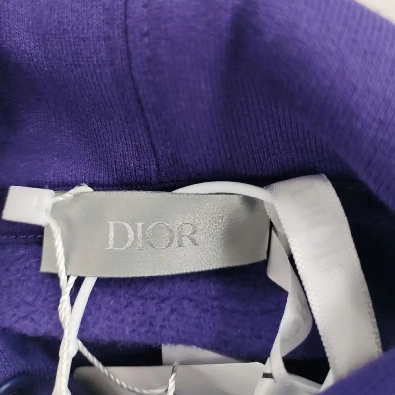 Dior Dior Women's XL Purple Cotton Hoodie 0089 Size XL / US 12-14 / IT 48-50 - 5 Thumbnail