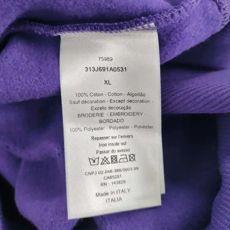 Dior Dior Women's XL Purple Cotton Hoodie 0089 Size XL / US 12-14 / IT 48-50 - 4 Thumbnail