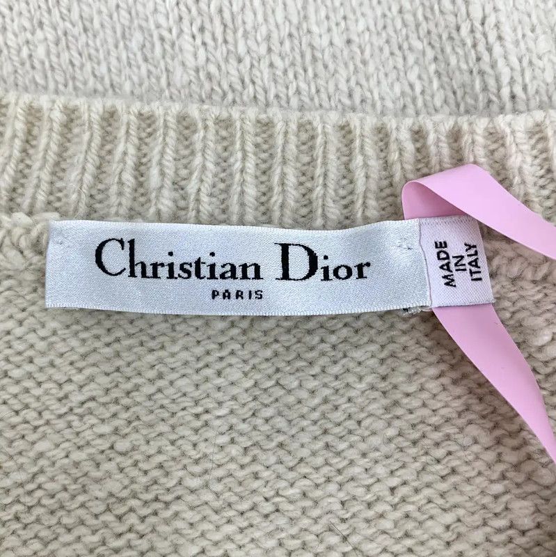 Dior Dior Beige Wool Pullover Sweater for Women 0089 Size M / US 6-8 / IT 42-44 - 5 Thumbnail