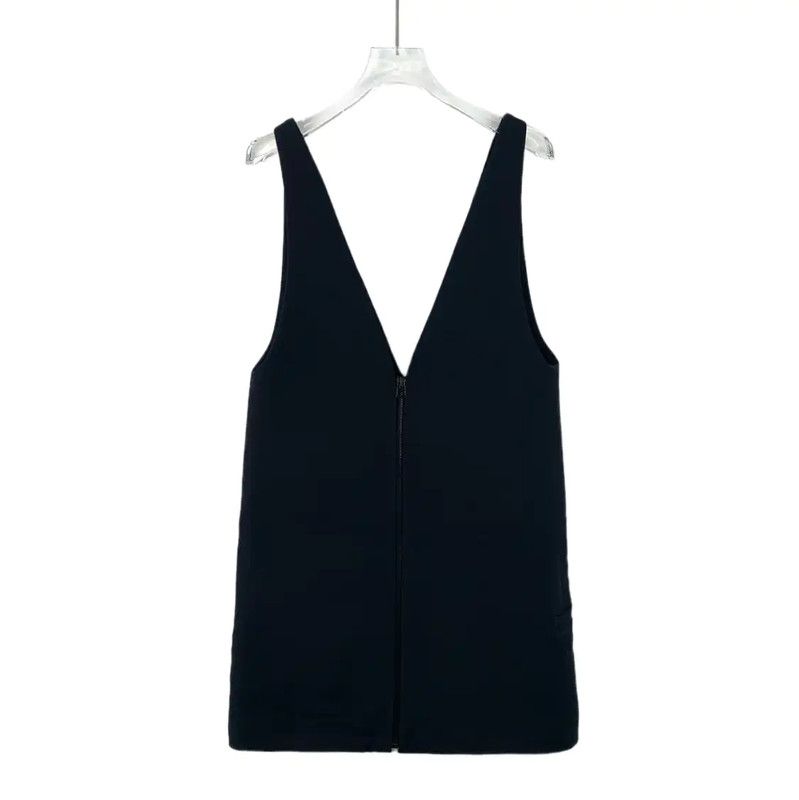 Dior Dior Black Wool XXS Dress 0089 Size XXS / US 00 / IT 34 - 2 Thumbnail