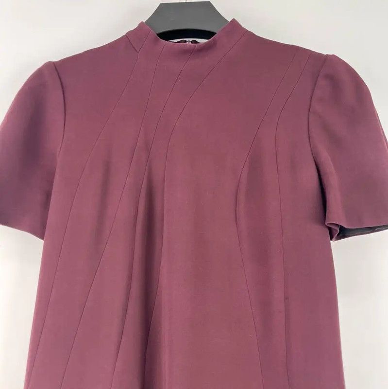 Dior Dior Summer Burgundy Short Sleeve Dress 0089 Size XXS / US 00 / IT 34 - 3 Thumbnail